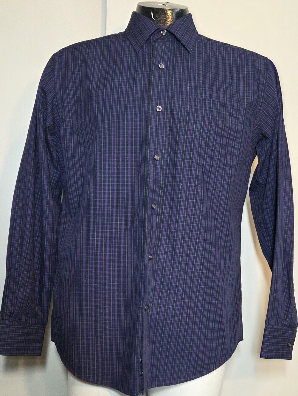 GEORGE Button Up Long Sleeve Shirt Sz M